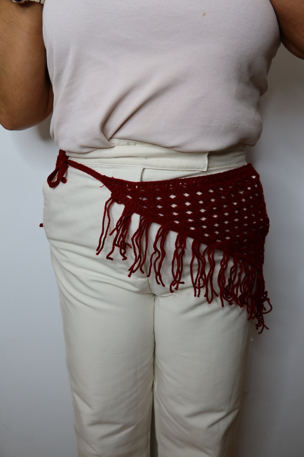 Fajin Crochet Rojo