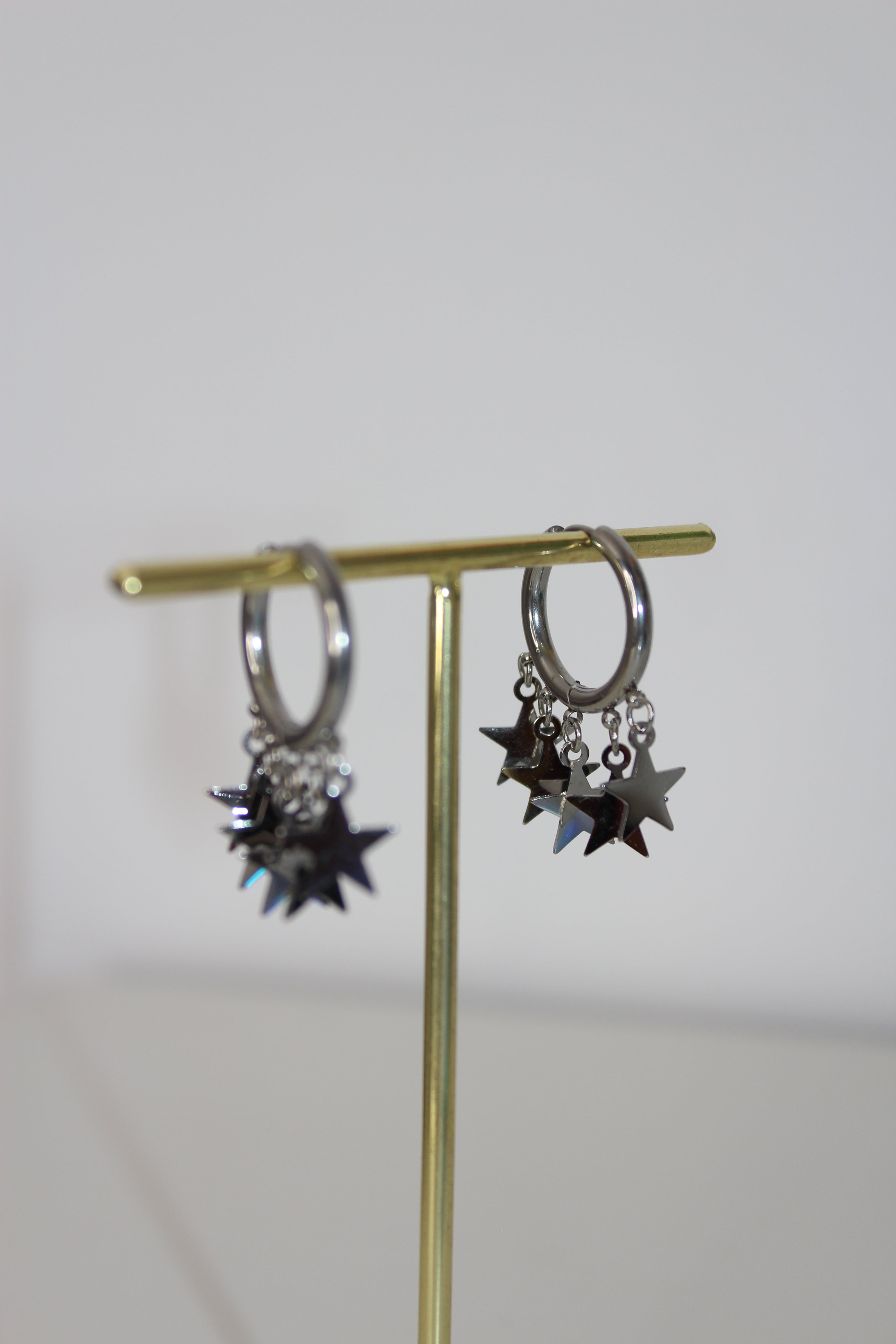 Pendientes Abril Plateado