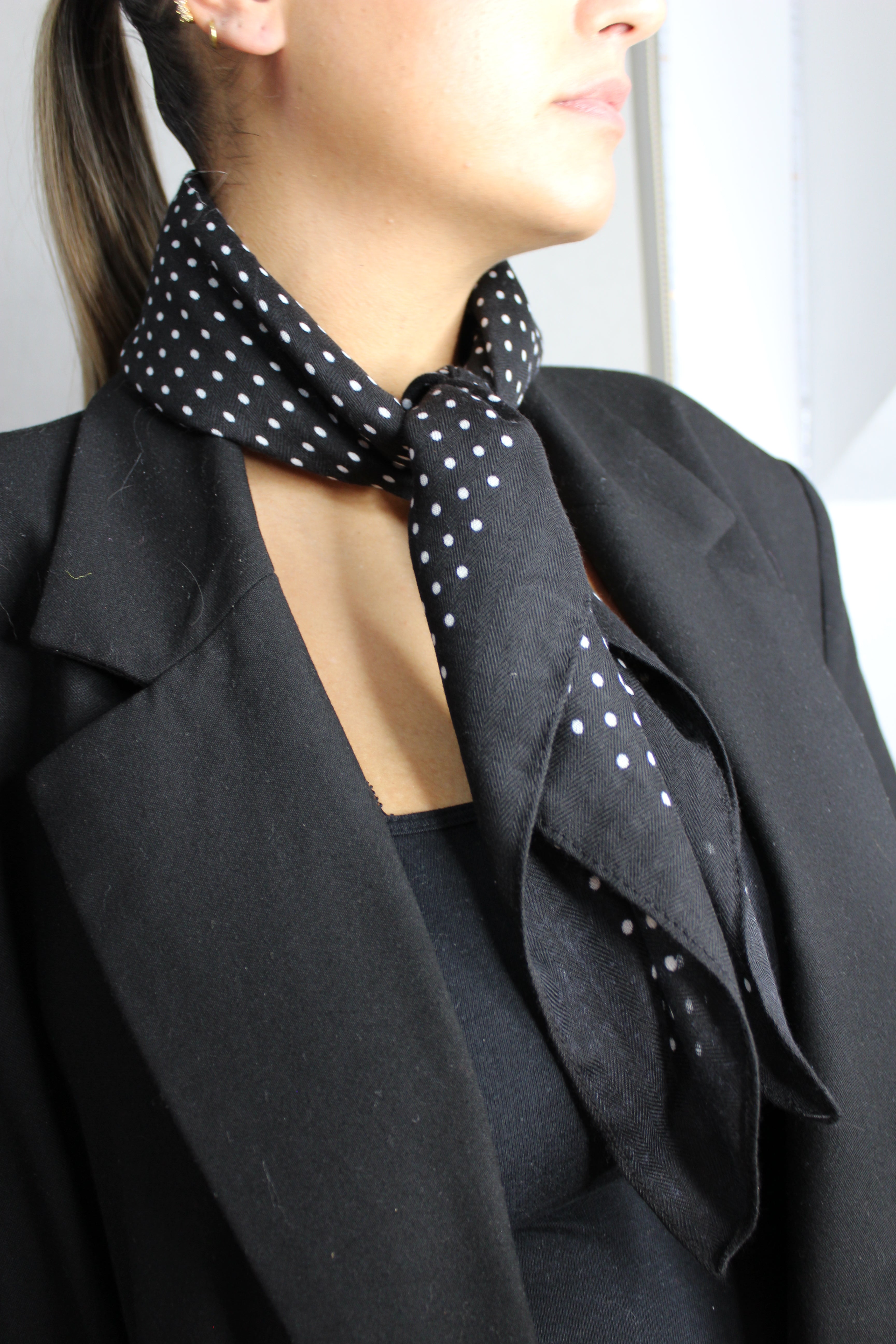 Pañuelo Topos Negro