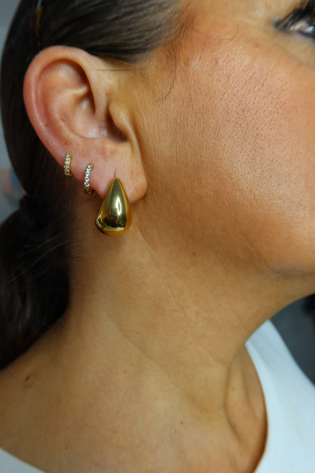 Pendientes Gota Dorados