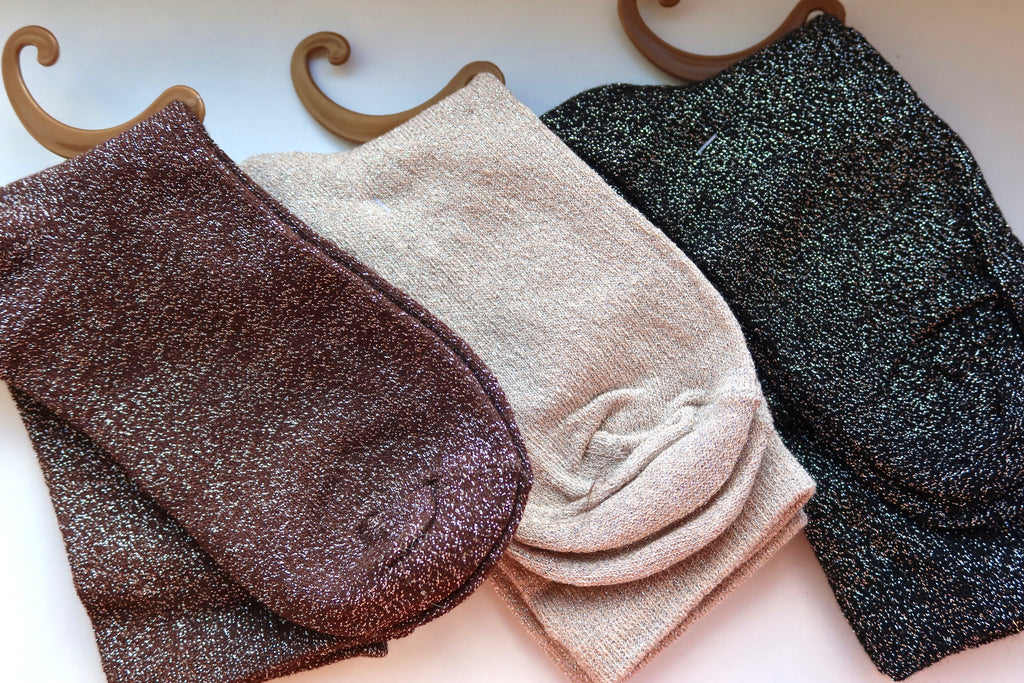 Calcetines Brillo Beige