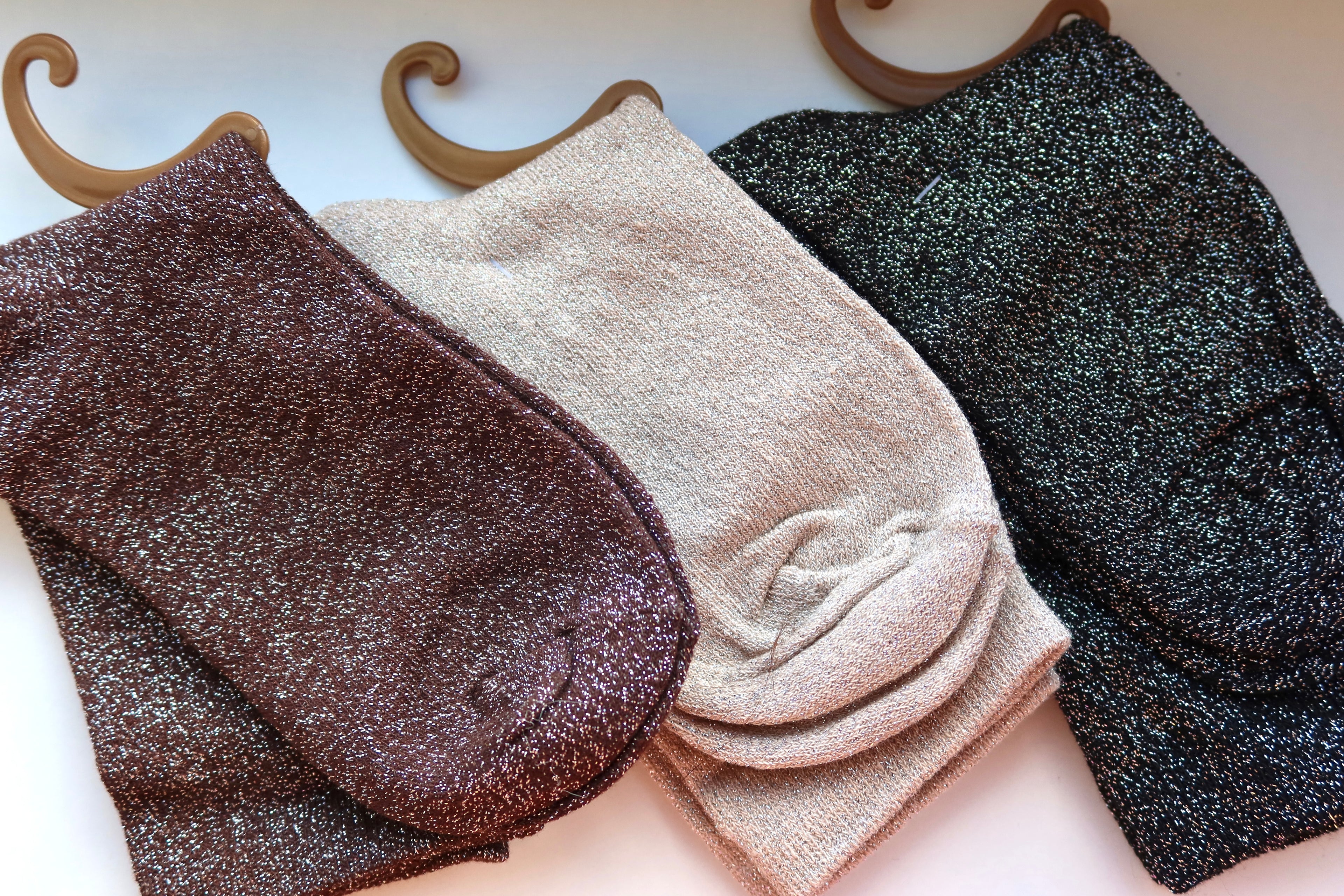 Calcetines Brillo Beige