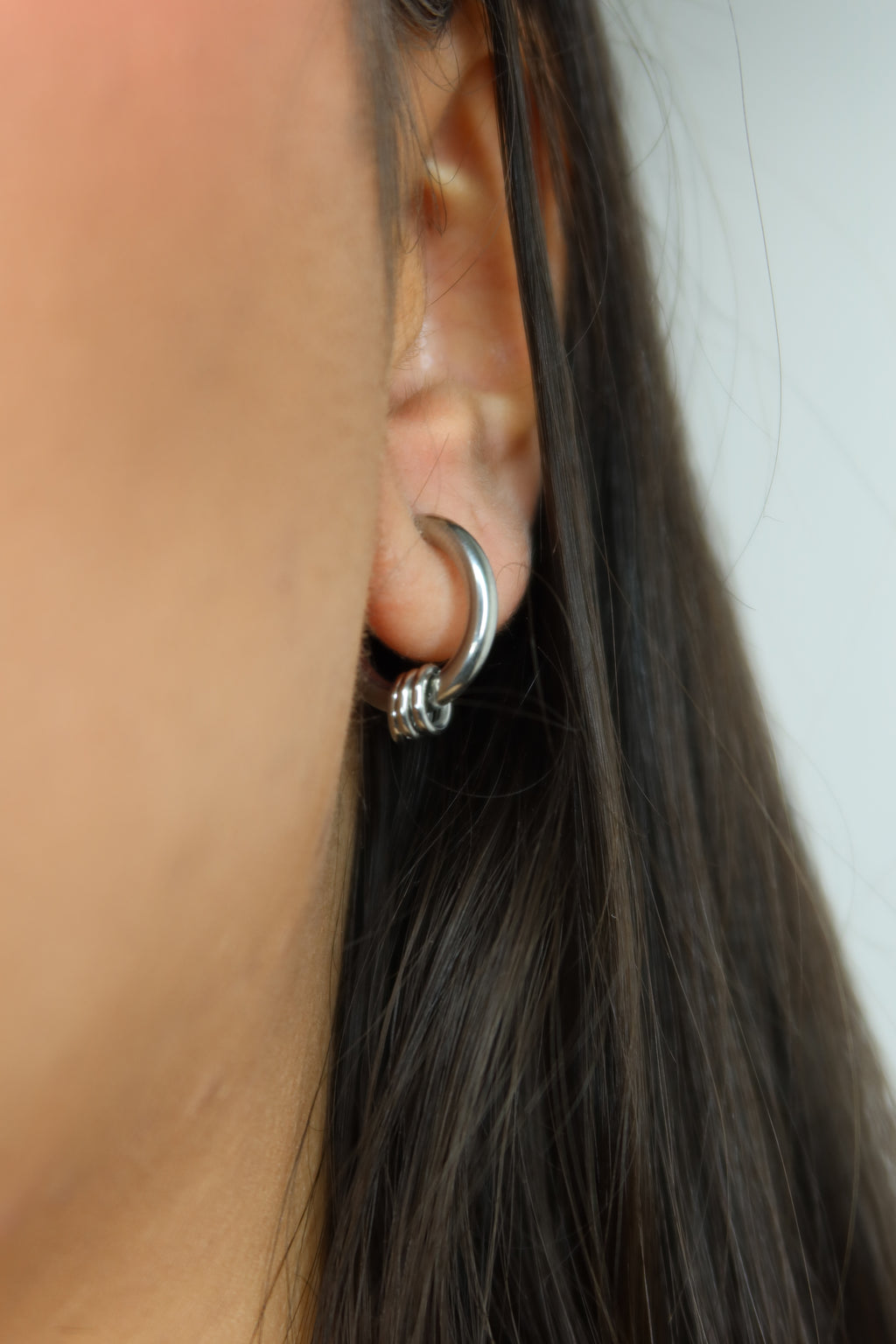 Aros Dalia Plateados