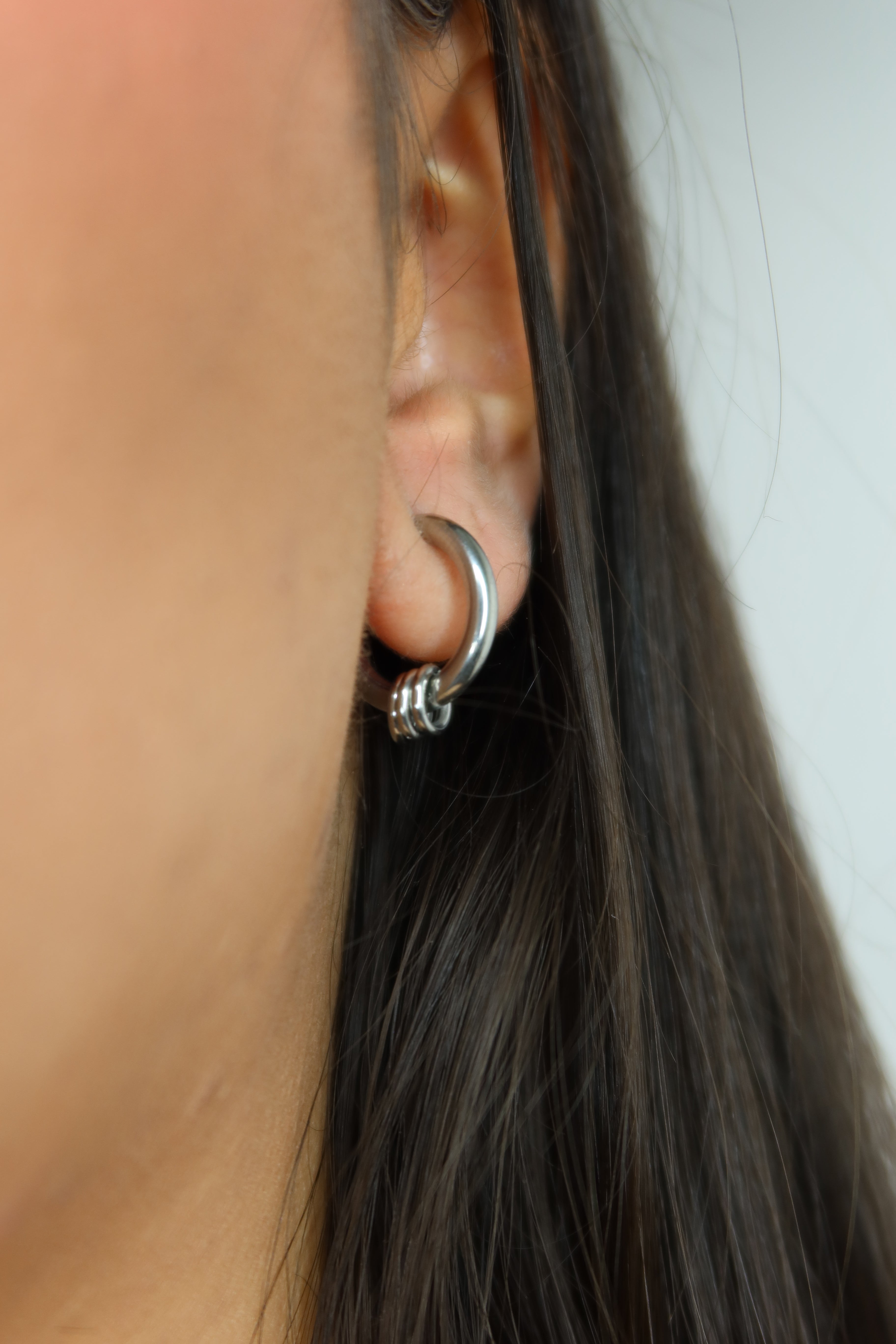 Aros Dalia Plateados