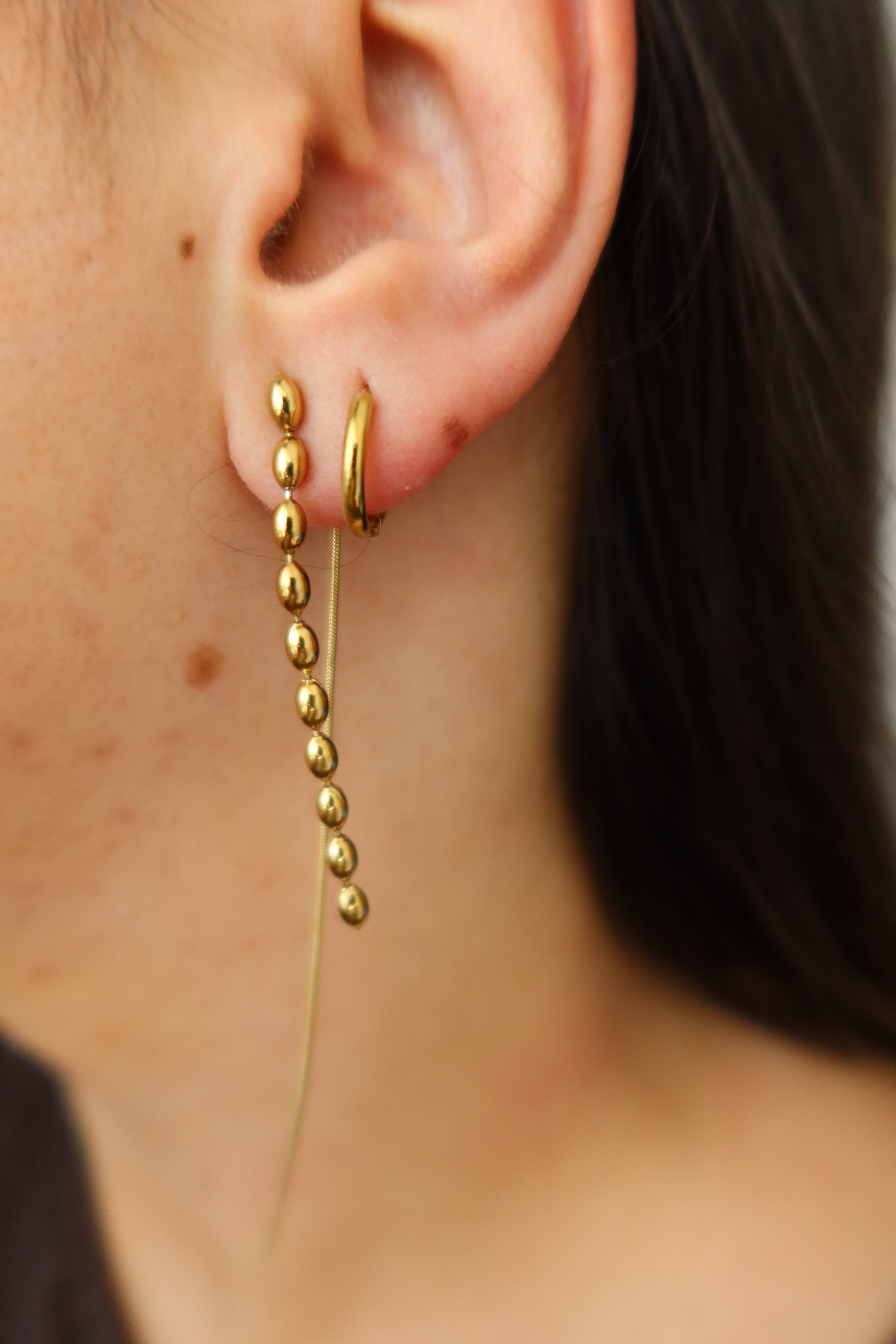 Pendientes Veta Dorados