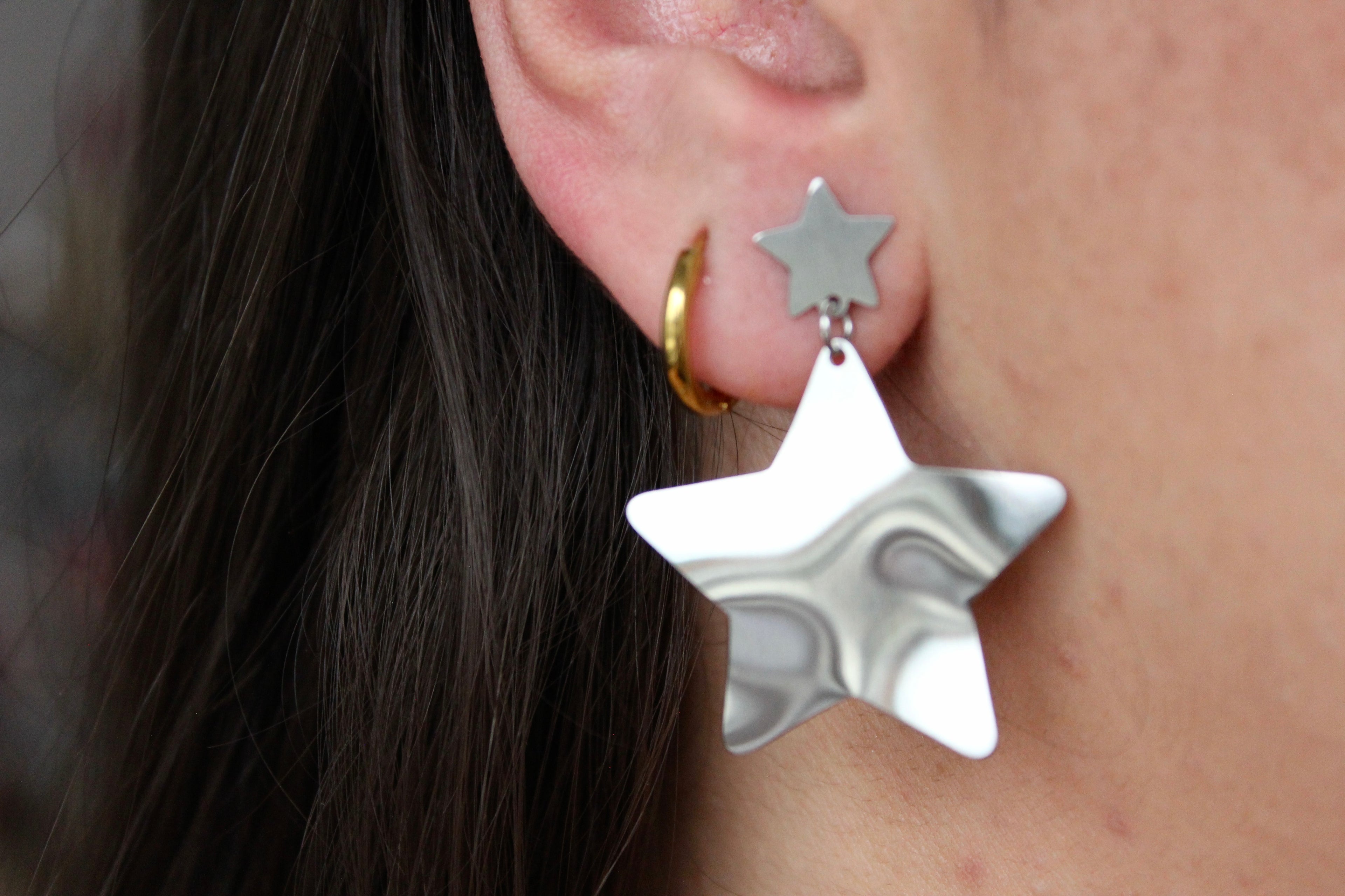 Pendientes Vega Plateados