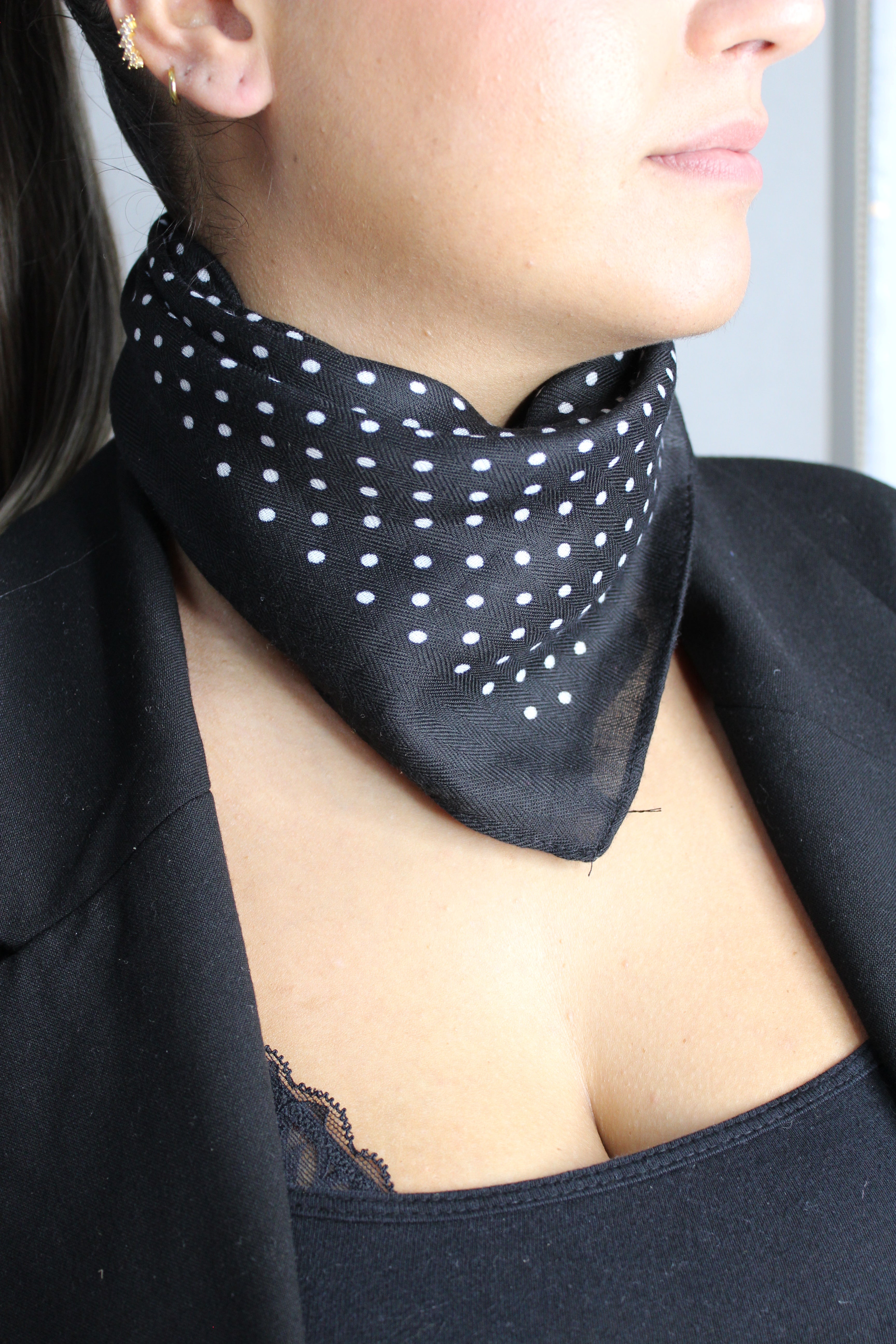 Pañuelo Topos Negro