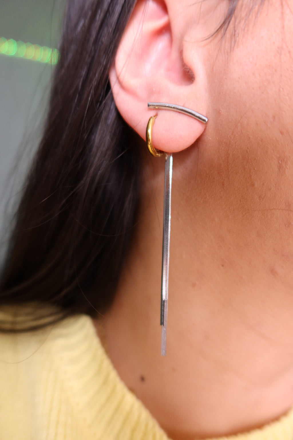 Pendientes Elen Plateados