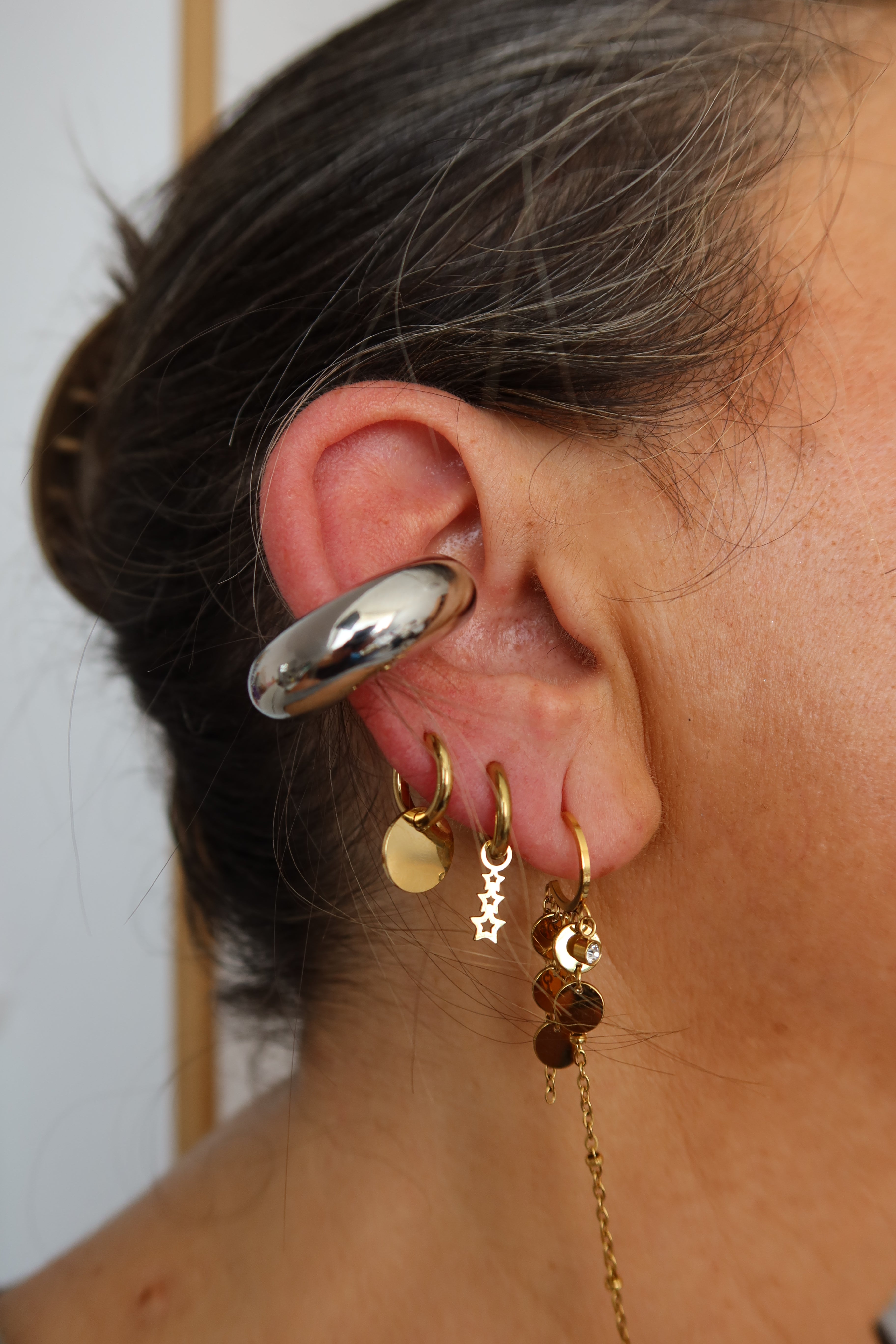Earcuff Plateado