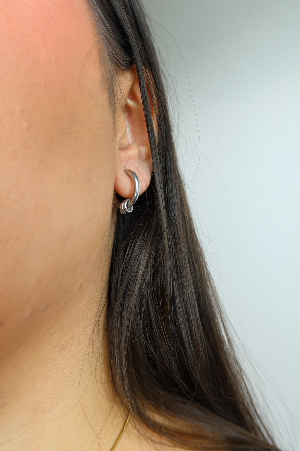 Aros Dalia Plateados