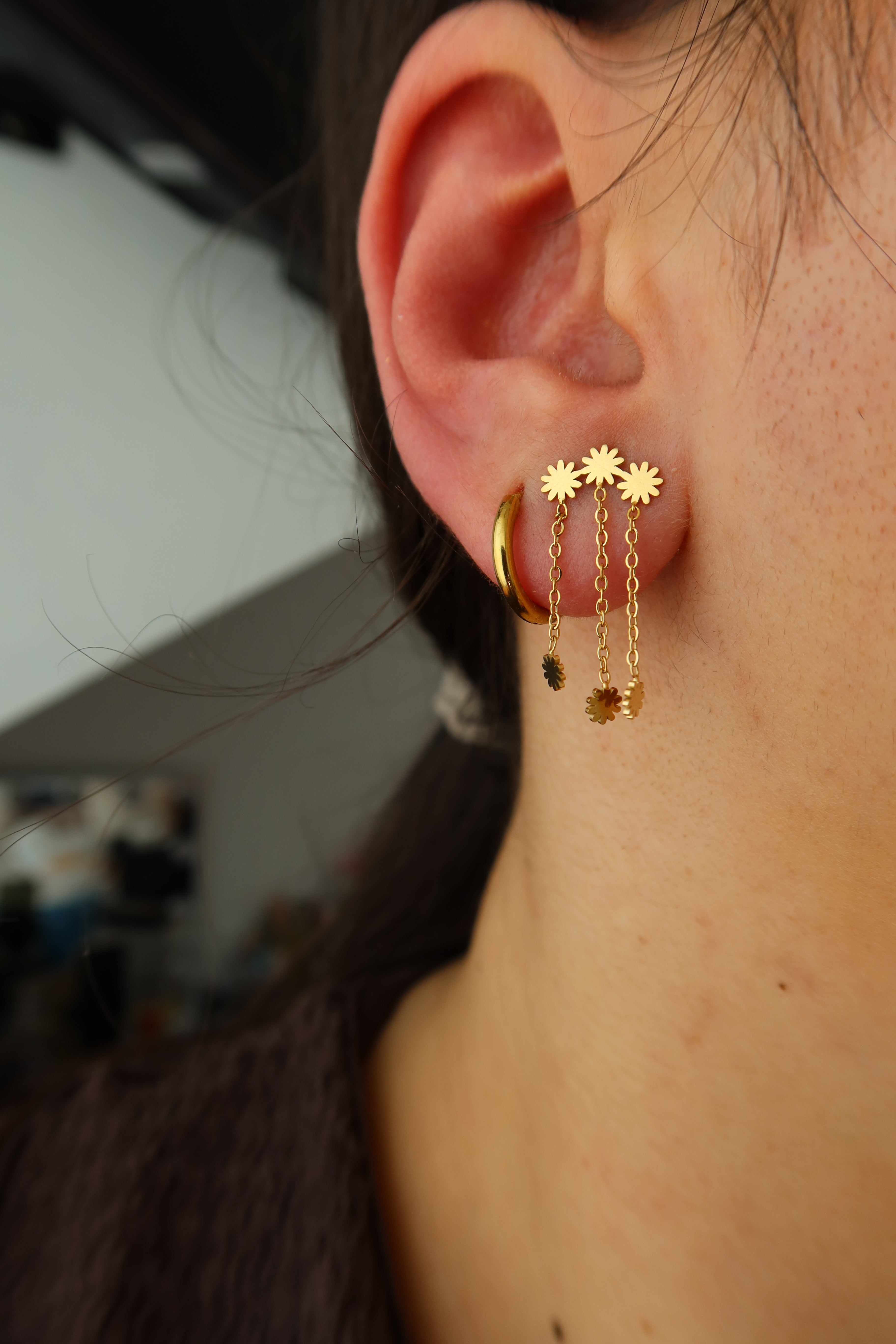 Pendientes Maia Dorados