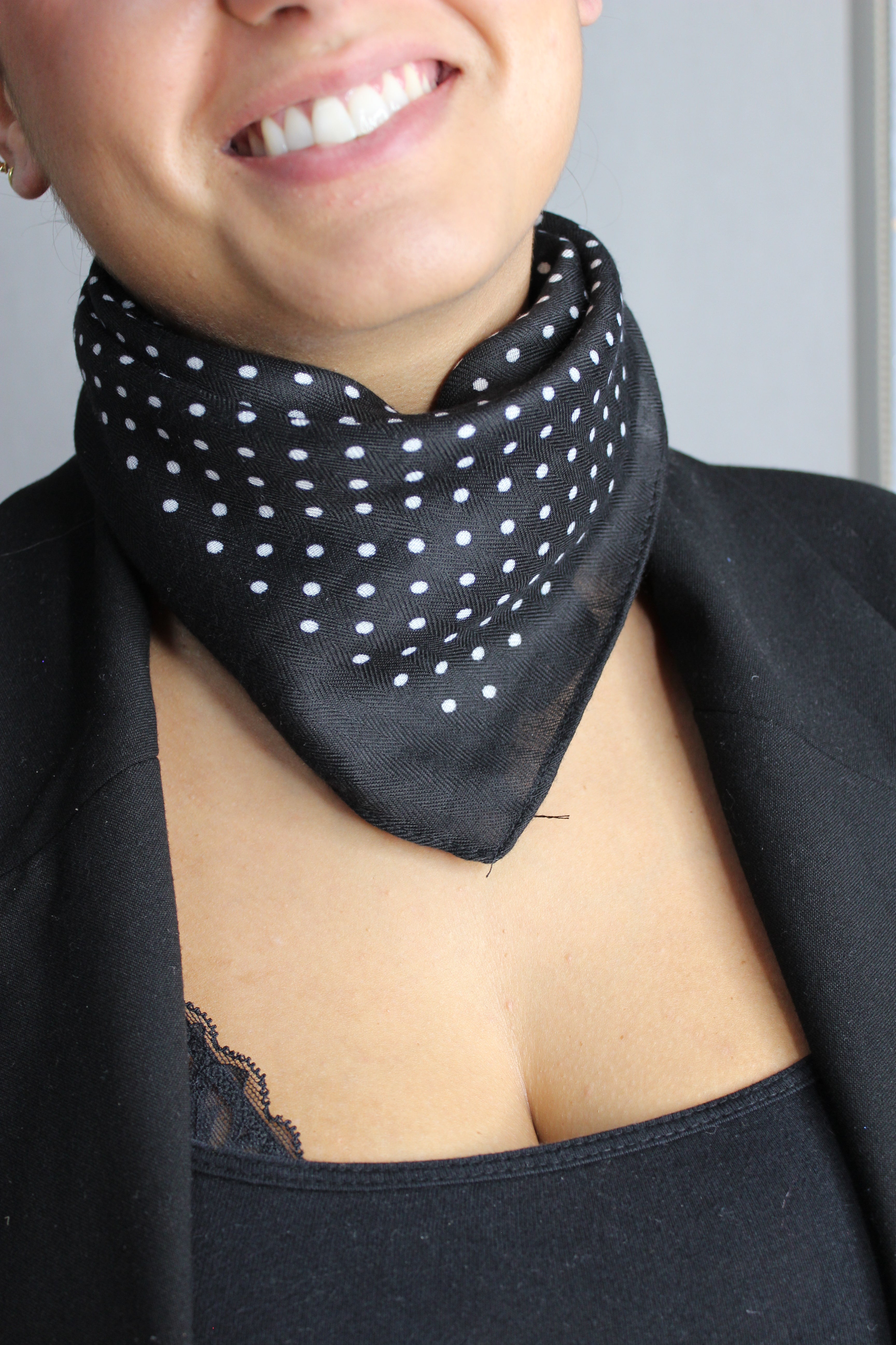 Pañuelo Topos Negro