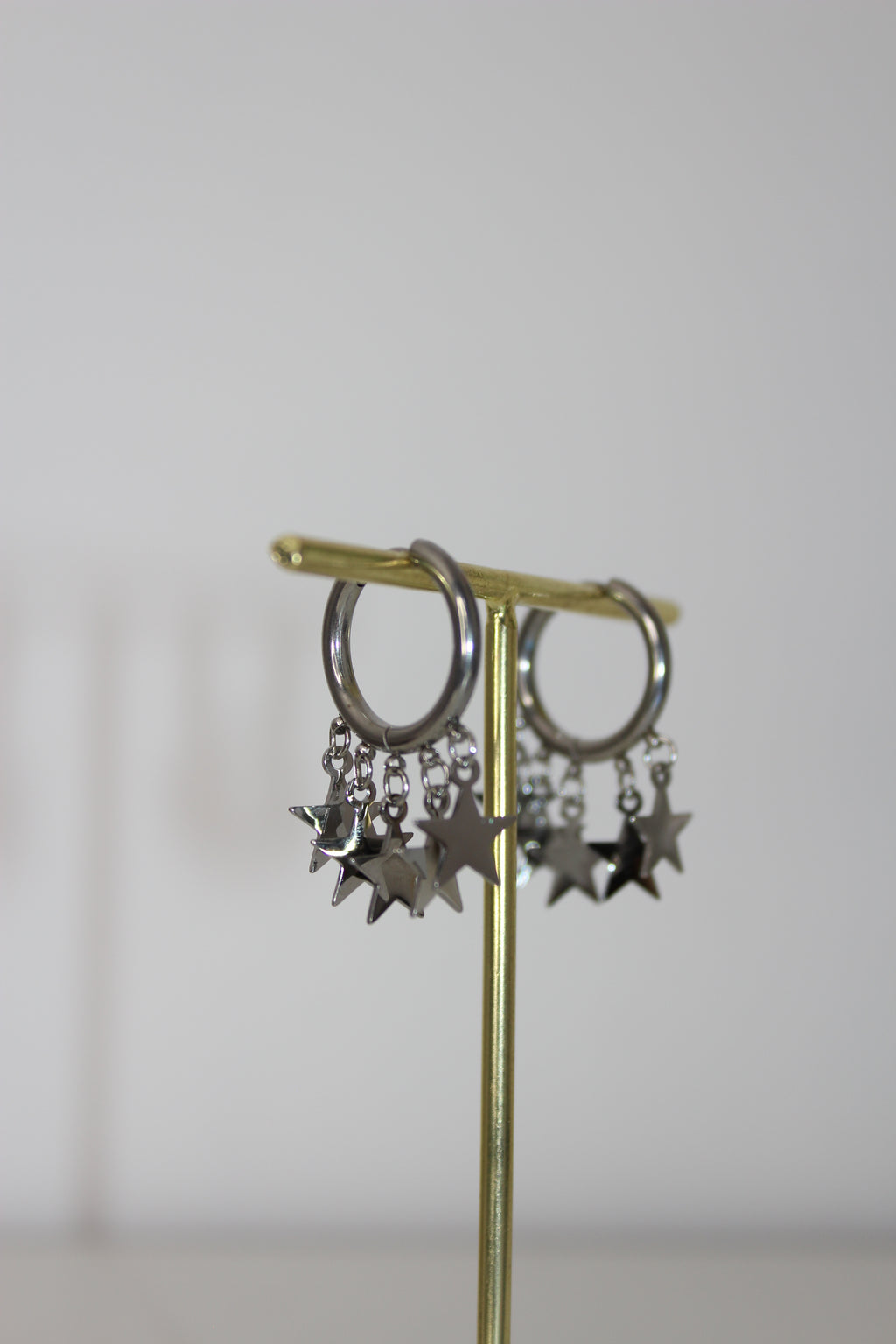 Pendientes Abril Plateado