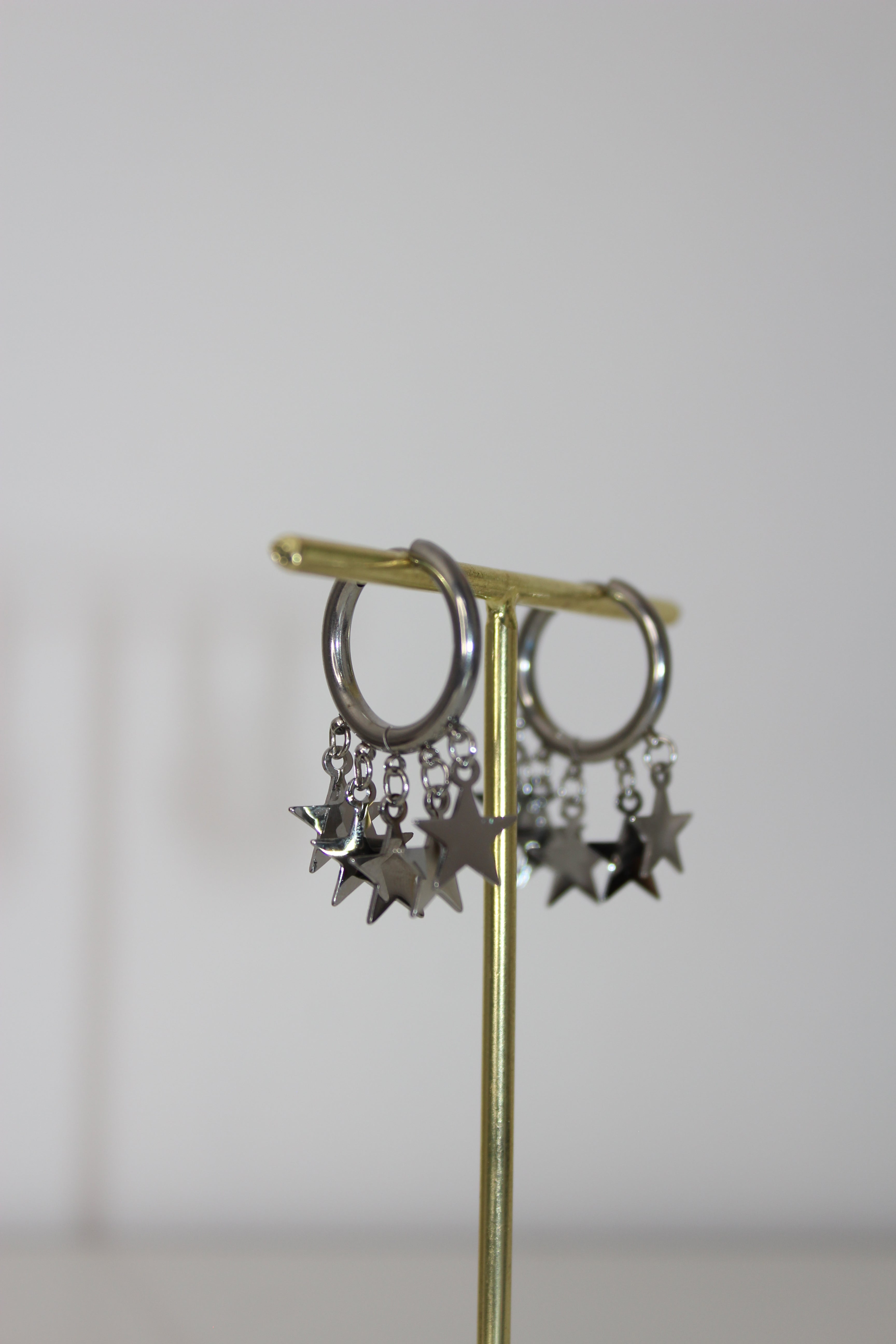 Pendientes Abril Plateado