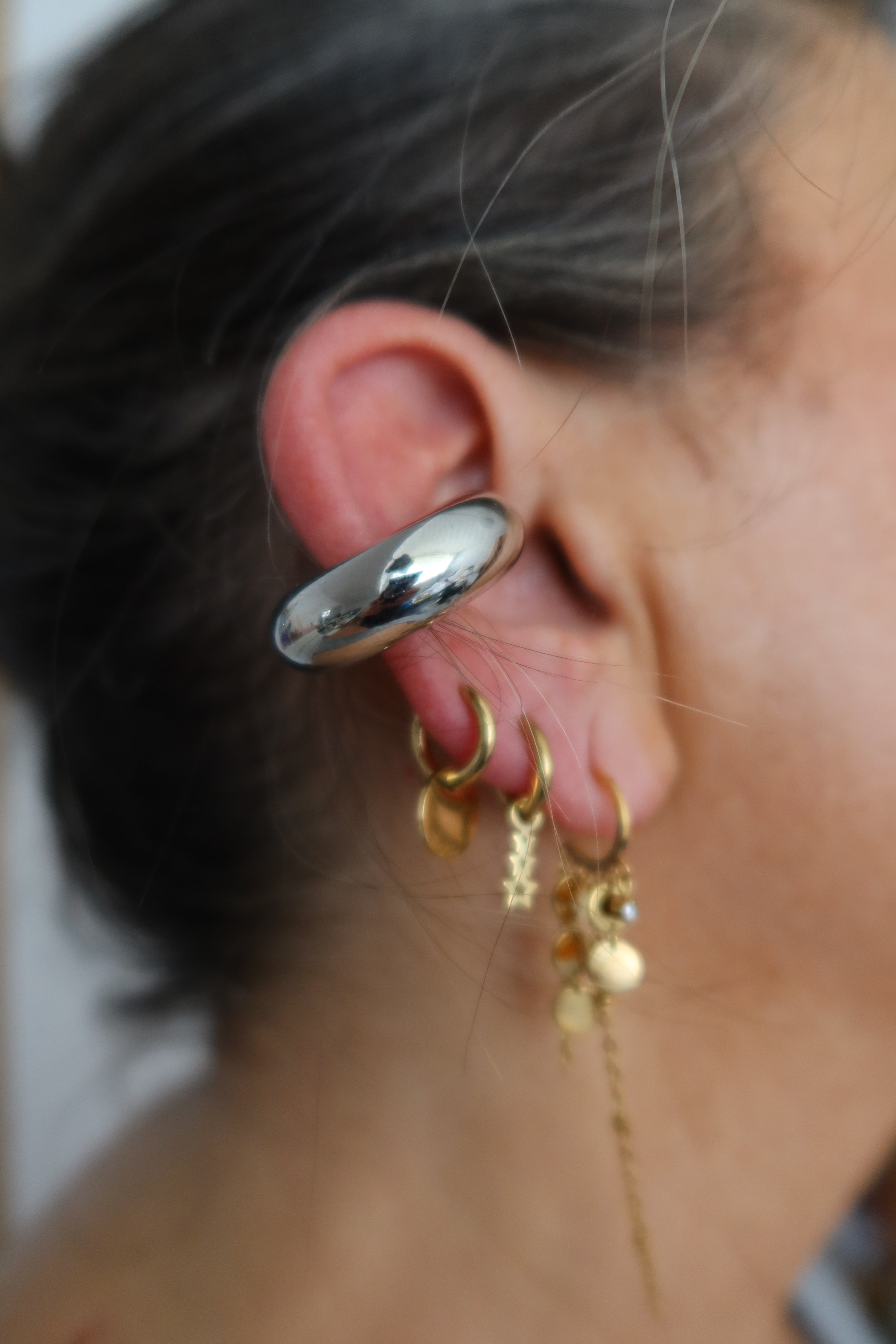 Earcuff Plateado