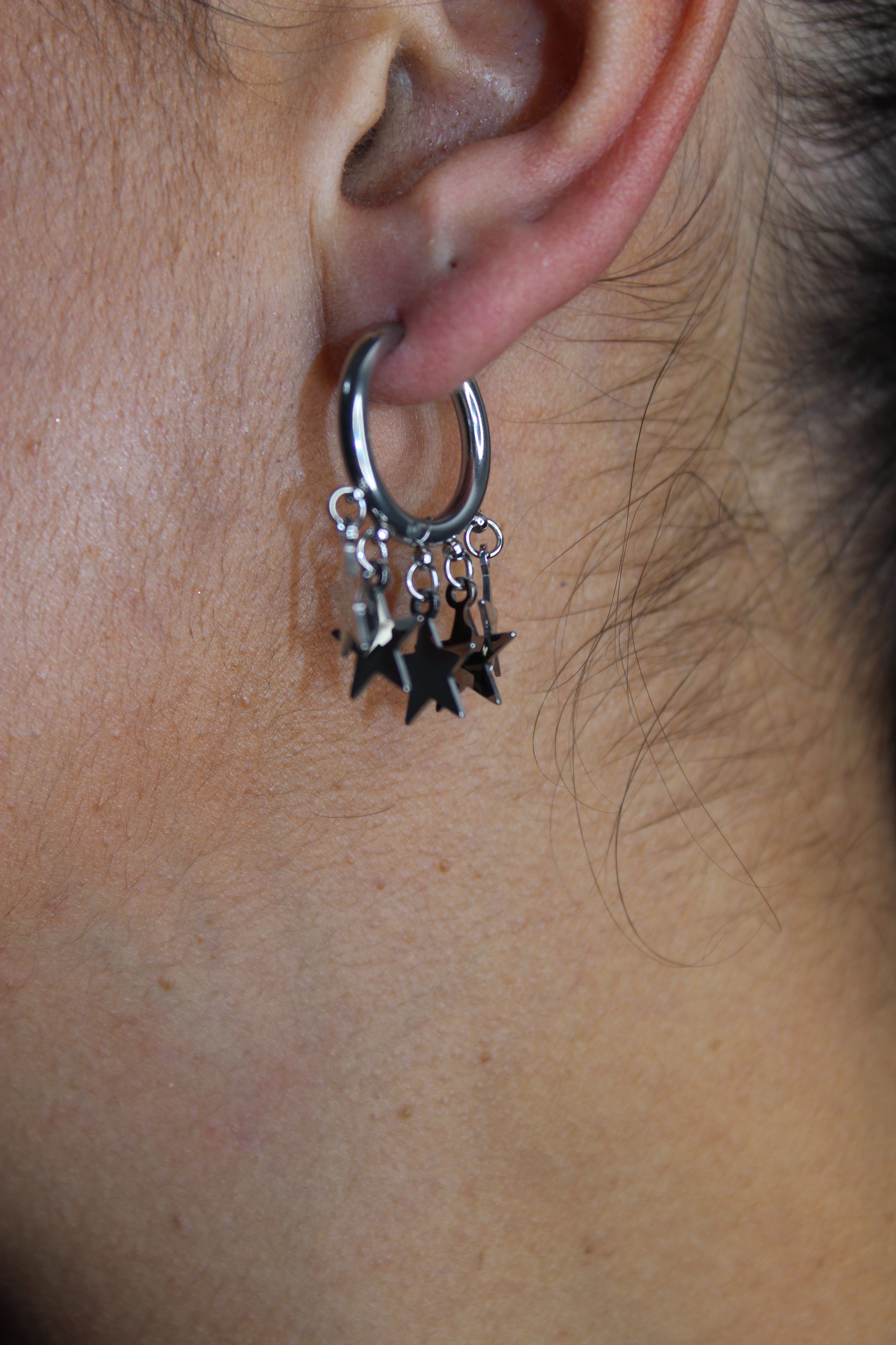 Pendientes Abril Plateado