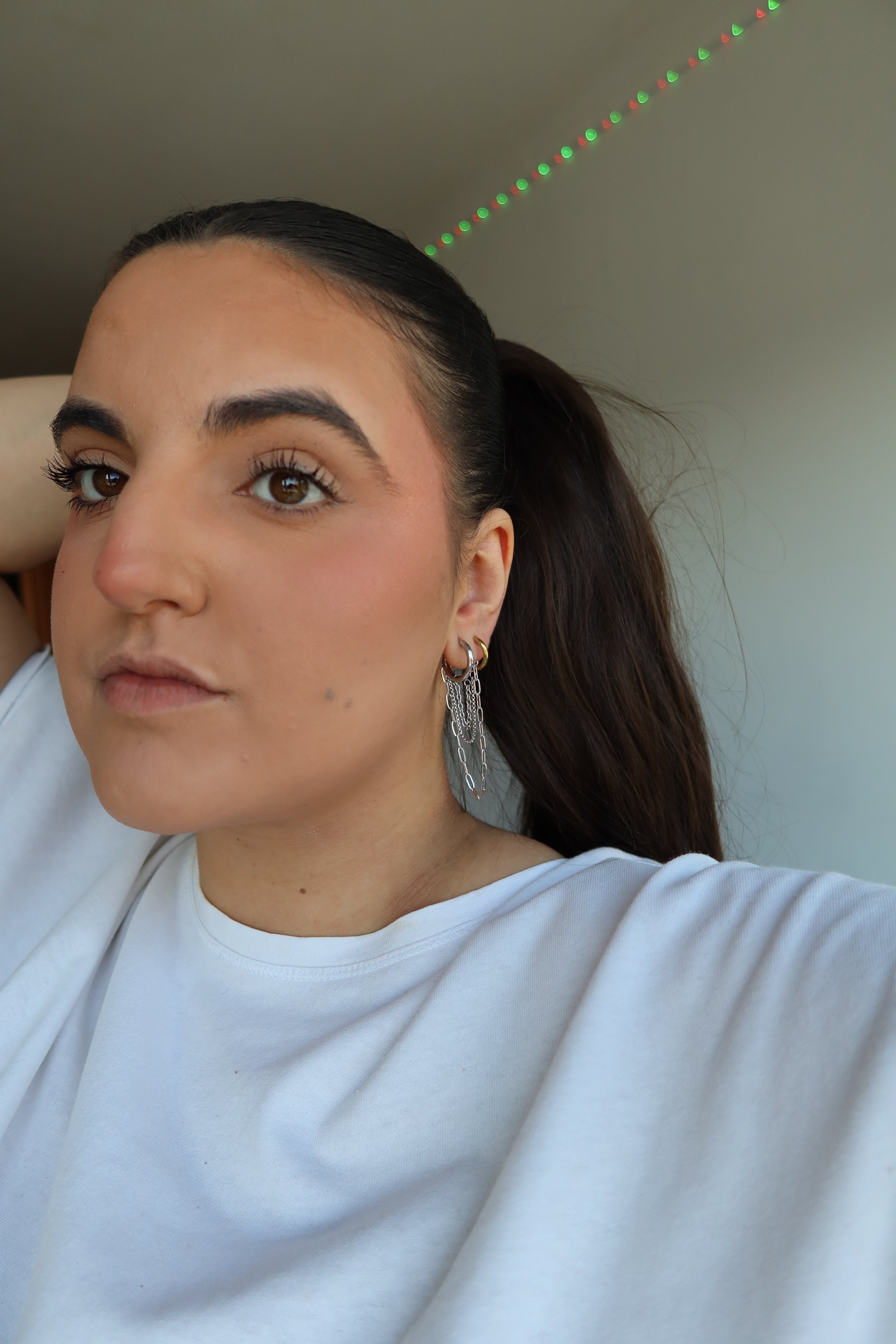 Pendientes Nina Plateados