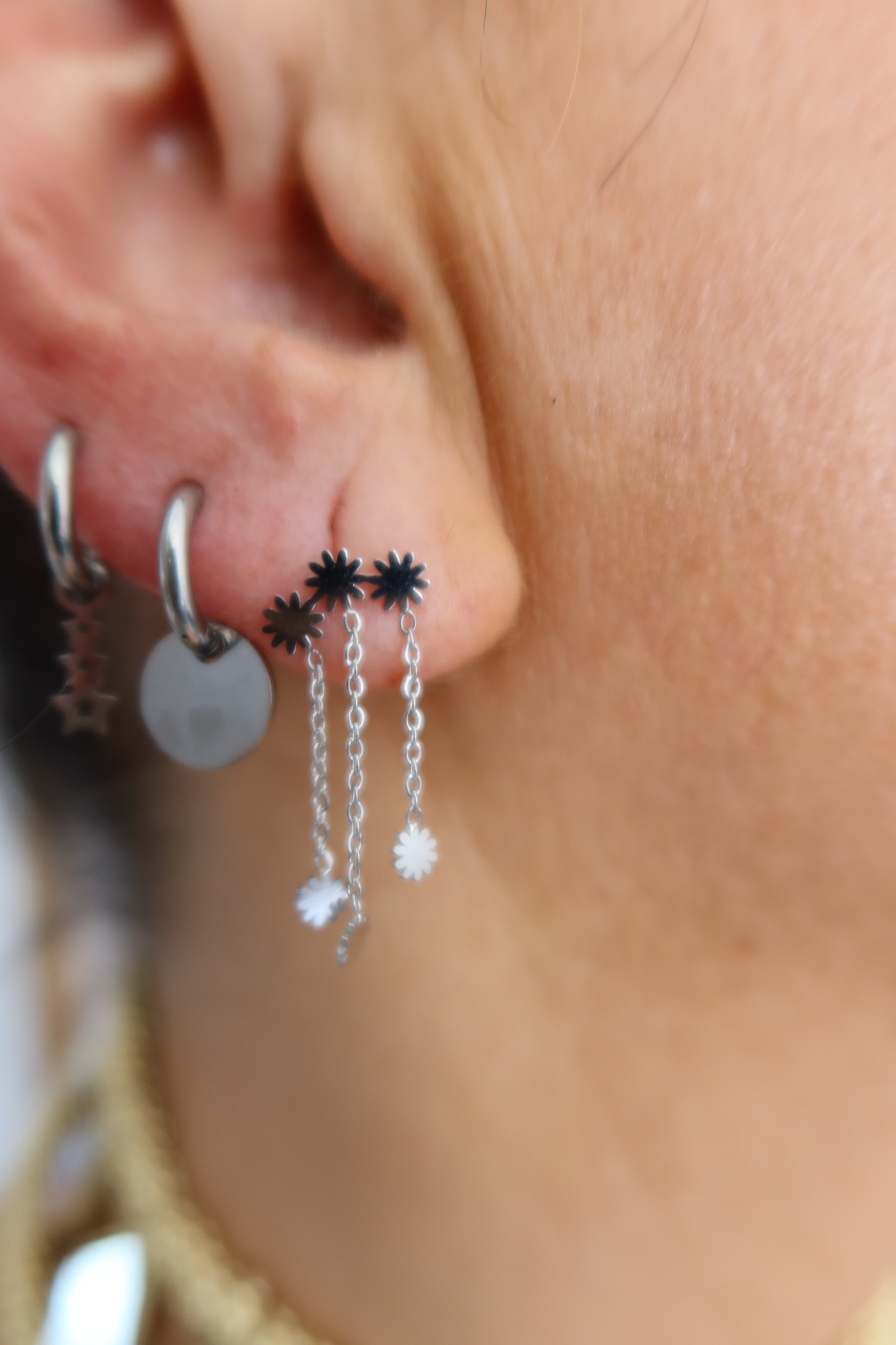 Pendientes Maia Plateados