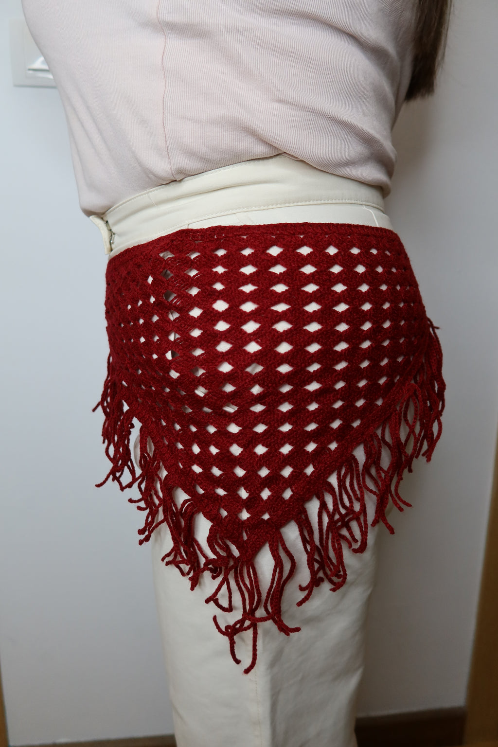 Fajin Crochet Rojo