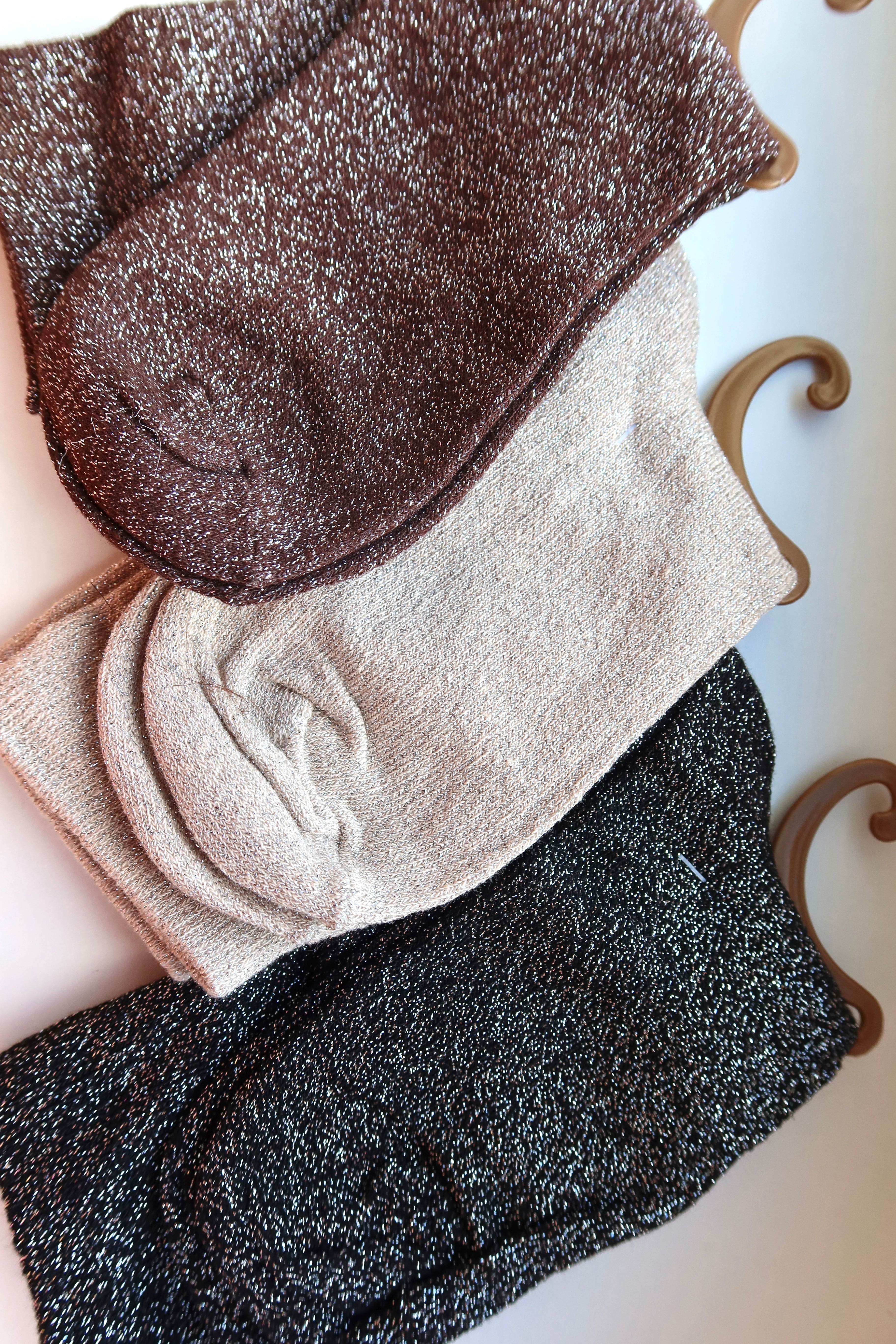 Calcetines Brillo Beige