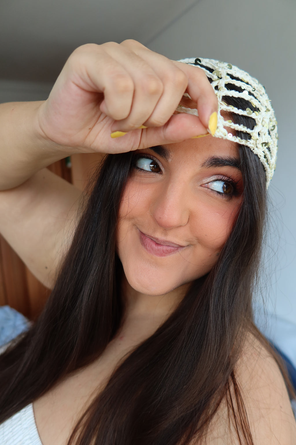 Casquete Beige