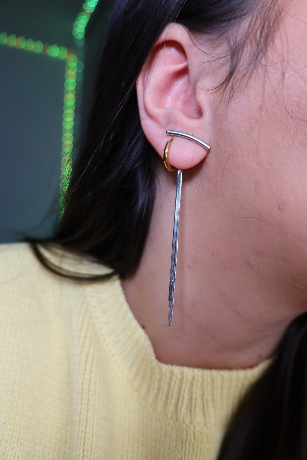 Pendientes Elen Plateados