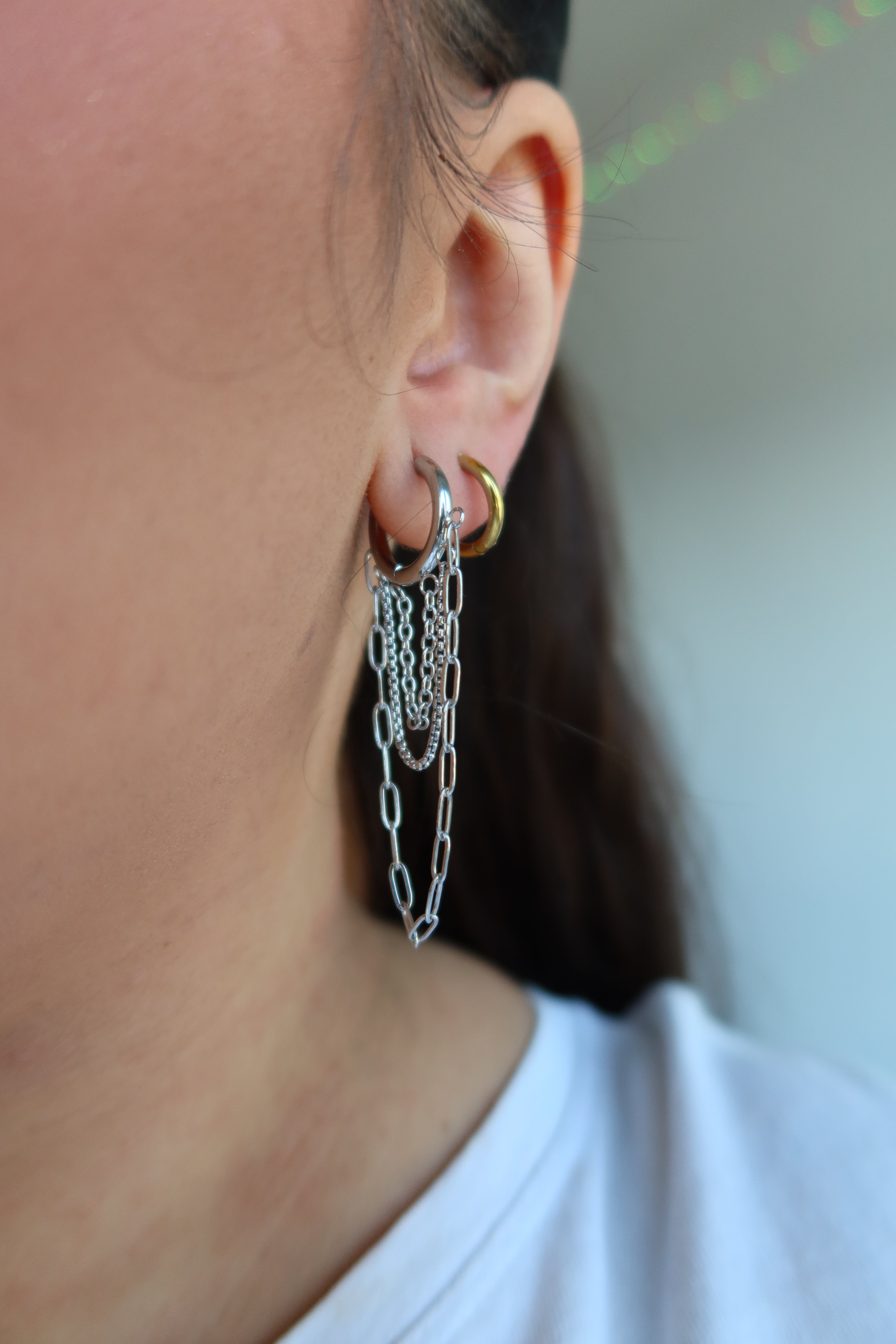 Pendientes Nina Plateados