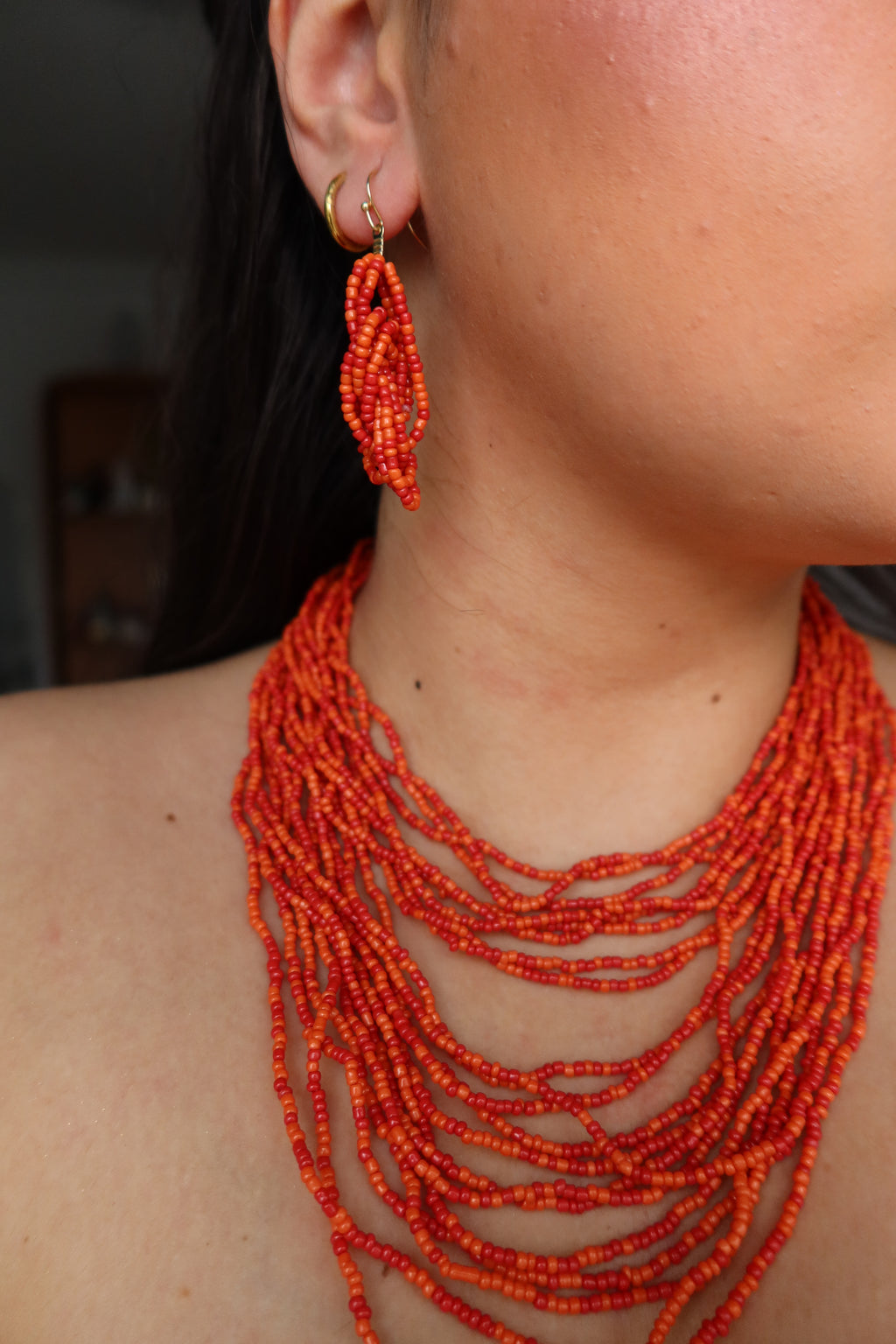 Pendientes Naia Rojos