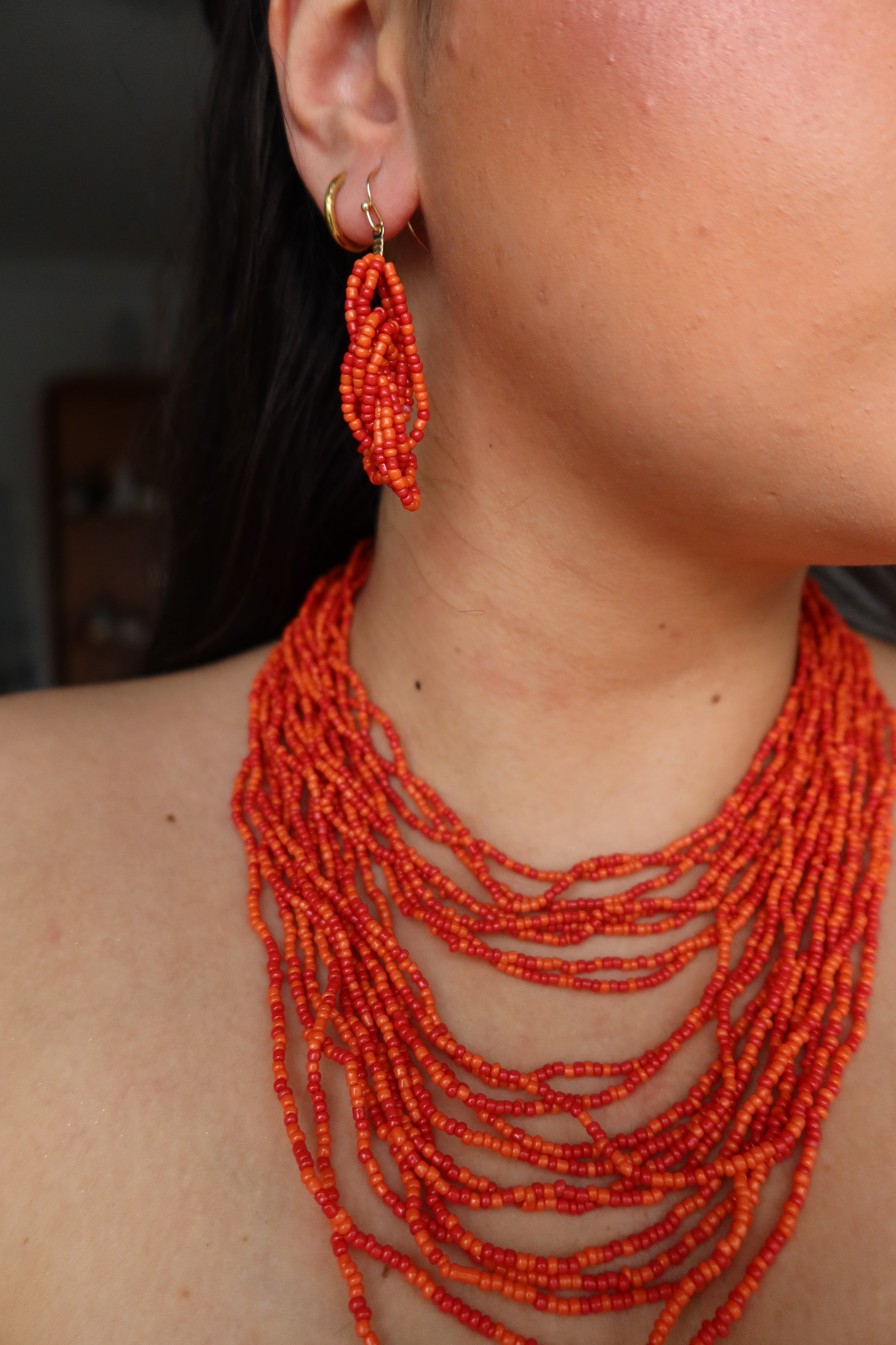 Pendientes Naia Rojos