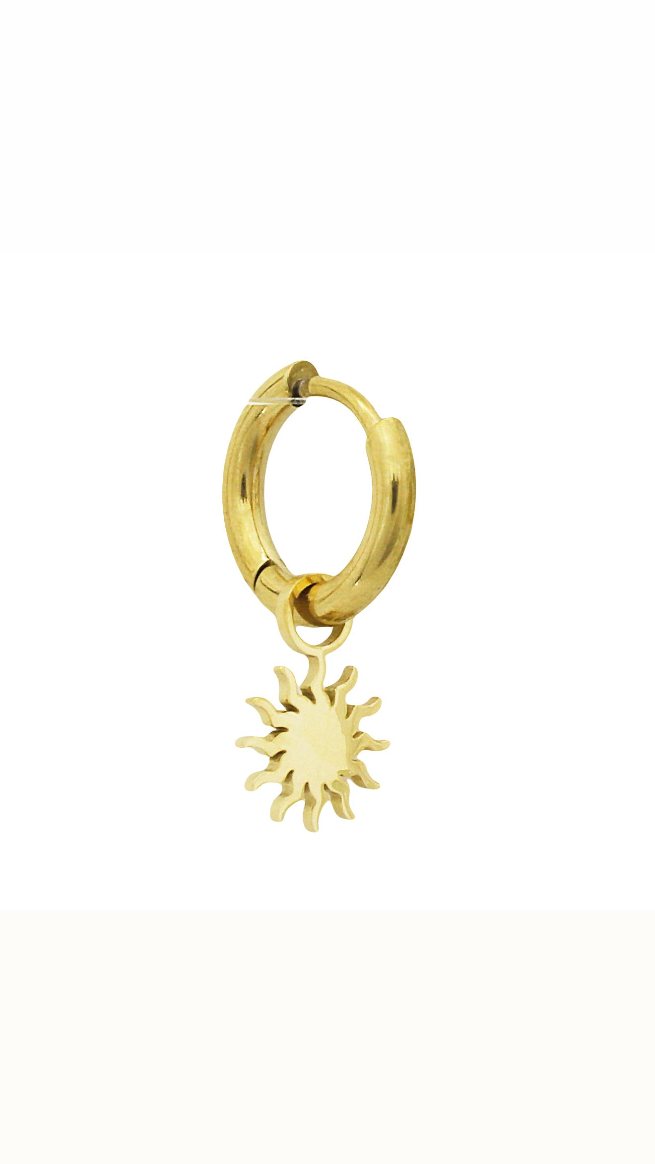 Pendiente Sol Mini Dorado