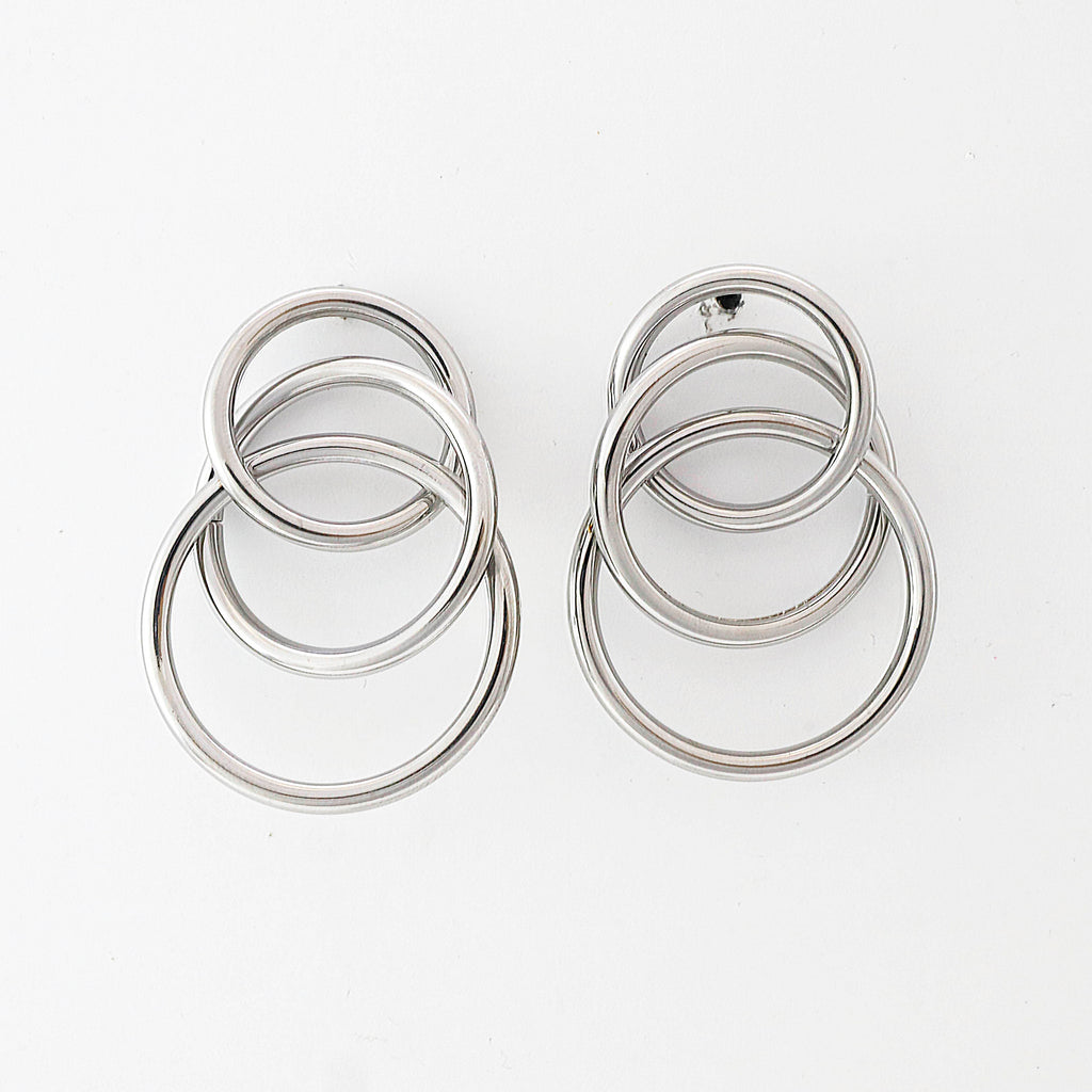 Pendientes Ágata Plateados